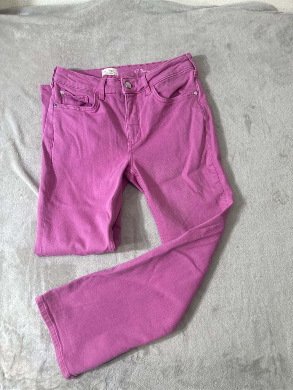 Pilcro The Yaya Pink Skinny Jeans Women’s 27x27 High Rise Stretch